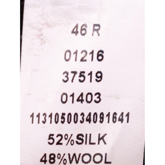 Jos A Bank Signature Silk & Wool 2 Button Blue Gingham Check Blazer Mens 46R - Picture 14 of 15